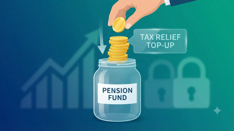How is relief given for pension contributions?