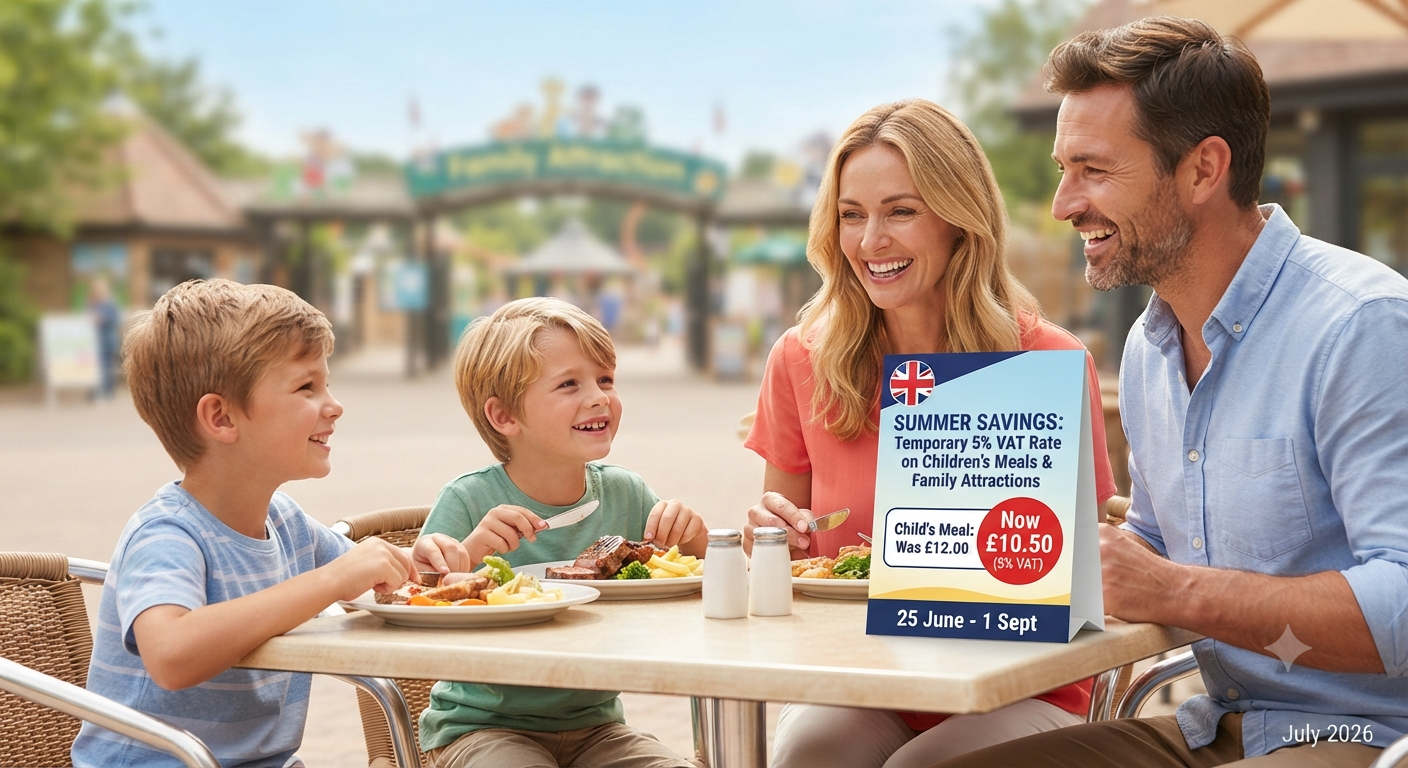 Read more about the article Temporary reduction in VAT on children’s meals and certain attractions