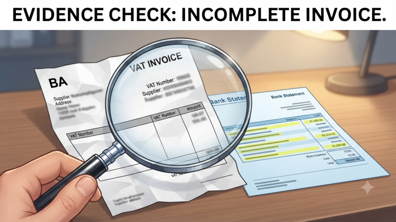 When an incomplete VAT invoice is issued 